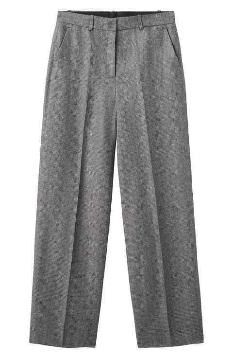 Straight Leg Suit Pants