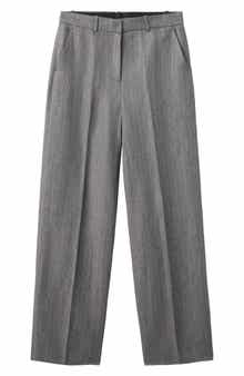 Straight Leg Suit Pants