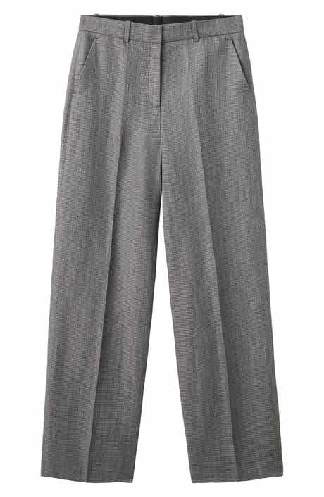 Straight Leg Suit Pants