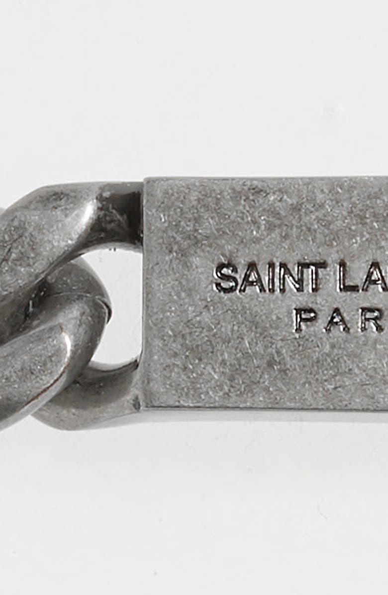 Saint Laurent Fine Chain Belt, Alternate, color,