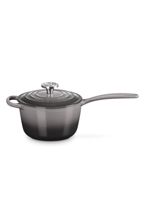 Signature 1.75-Quart Enameled Cast Iron Saucepan