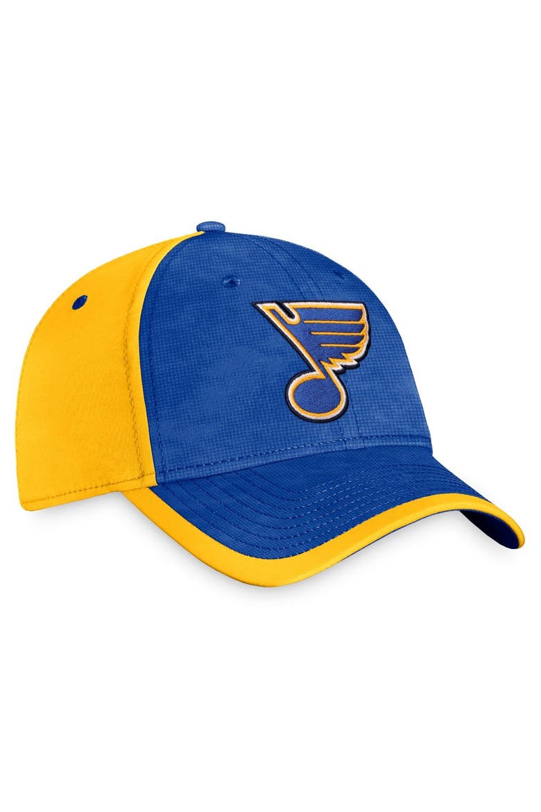 Men's Fanatics Branded Blue/Gold St. Louis Blues Authentic Pro Rink Camo Flex Hat, Alternate, color, Blue