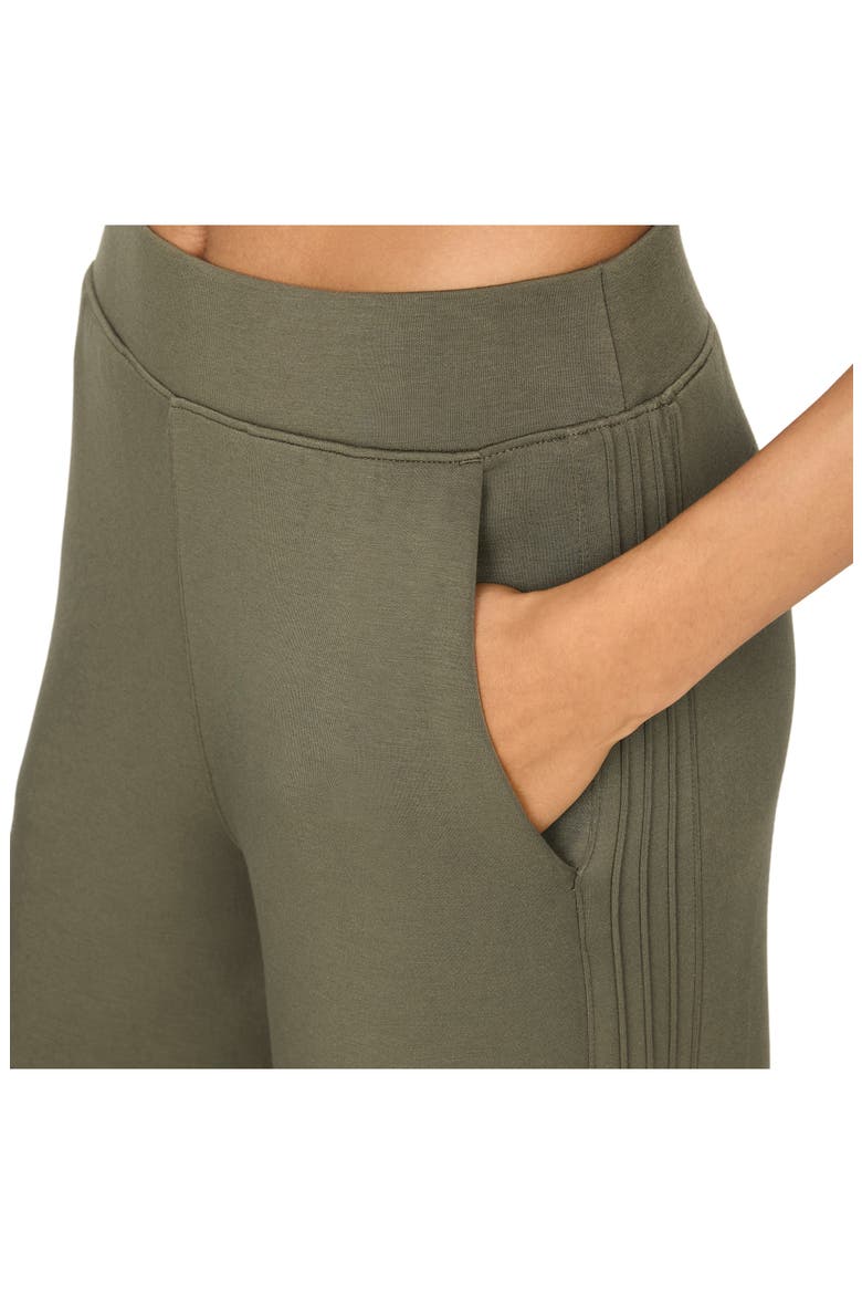 Pintuck High Waist Wide Leg Pants, Alternate, color, HERB
