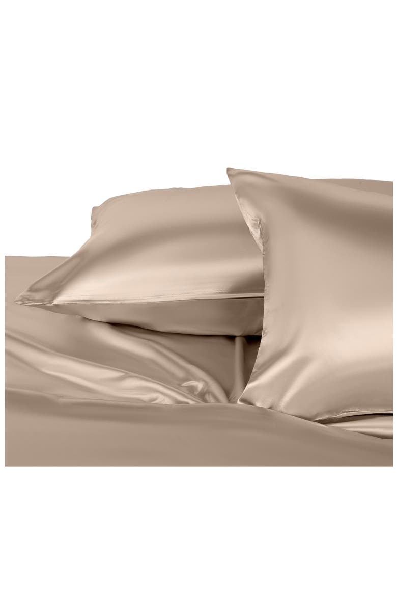 Elegance Satin Pillowcases, Alternate, color, CHAMPAGNE