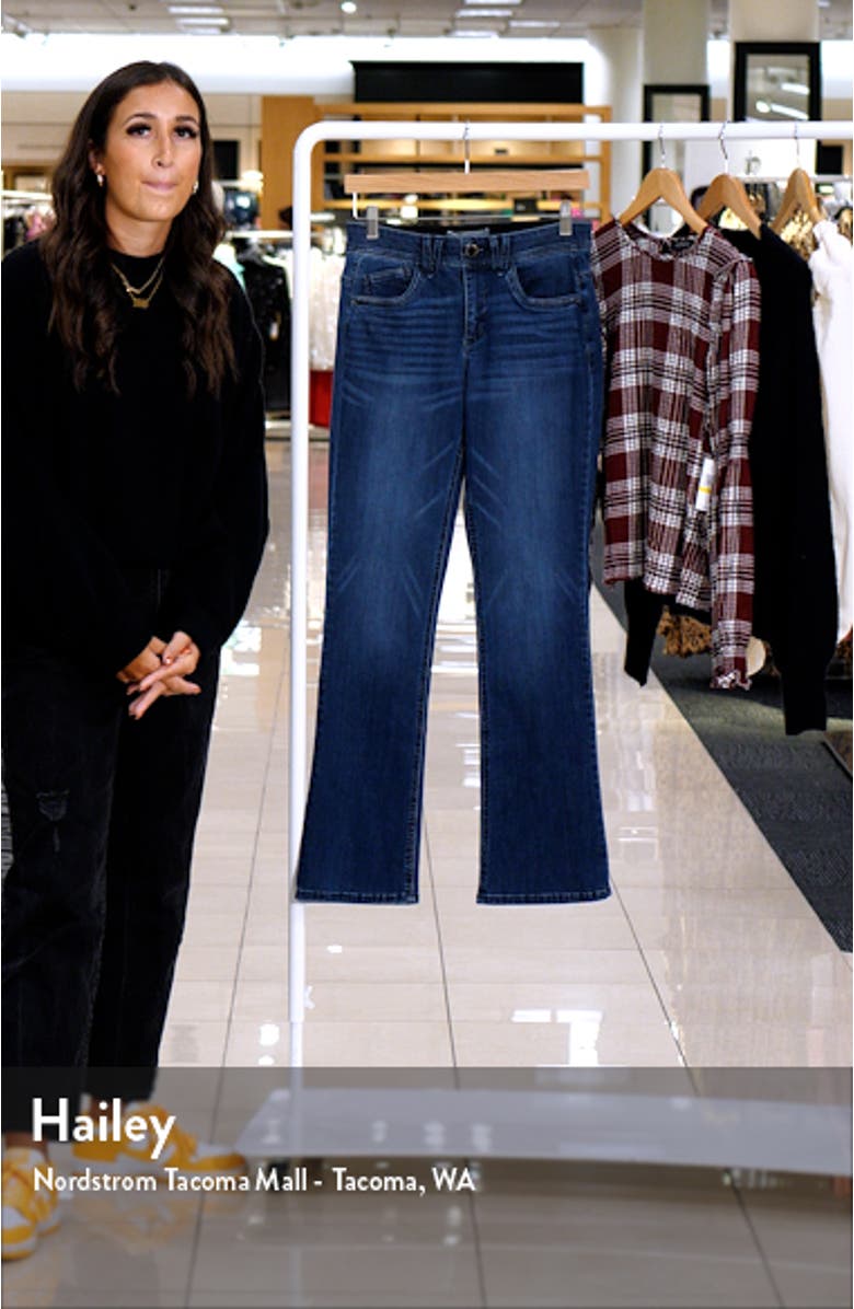 'Ab'Solution Mid Rise Itty Bitty Bootcut Jeans, sales video thumbnail