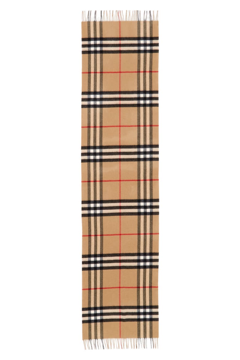 Check Reversible Cashmere Scarf, Main, color, FROSTED PINK
