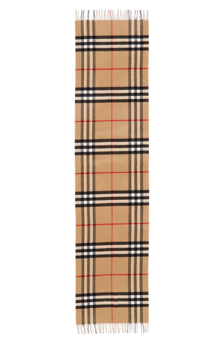 Burberry Check Reversible Cashmere Scarf, Main, color, 