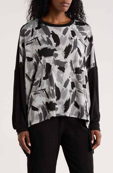 PATRIZIA LUCA Print Boxy Top