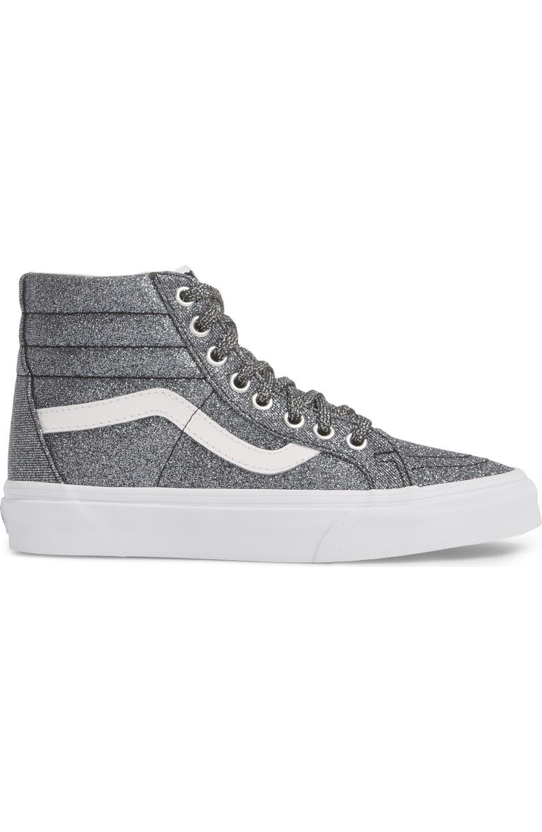 Vans UA Sk8-Hi Reissue Glitter Sneaker, Alternate, color,