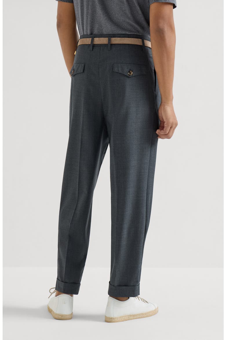 Virgin wool trousers, Alternate, color, Anthracite