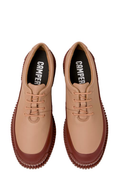 Camper Pix Oxford Shoes In Beige Multi