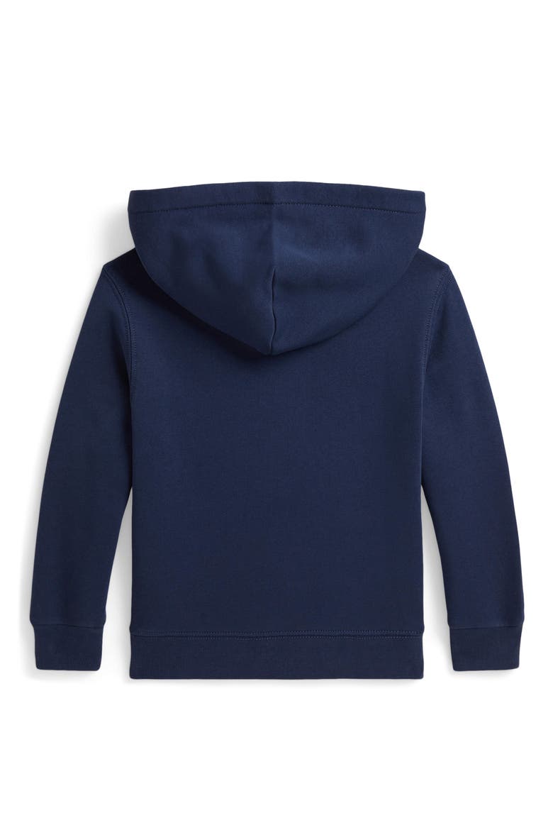 Kids' Graphic Fleece Hoodie, Alternate, color, RUSTIC NAVY