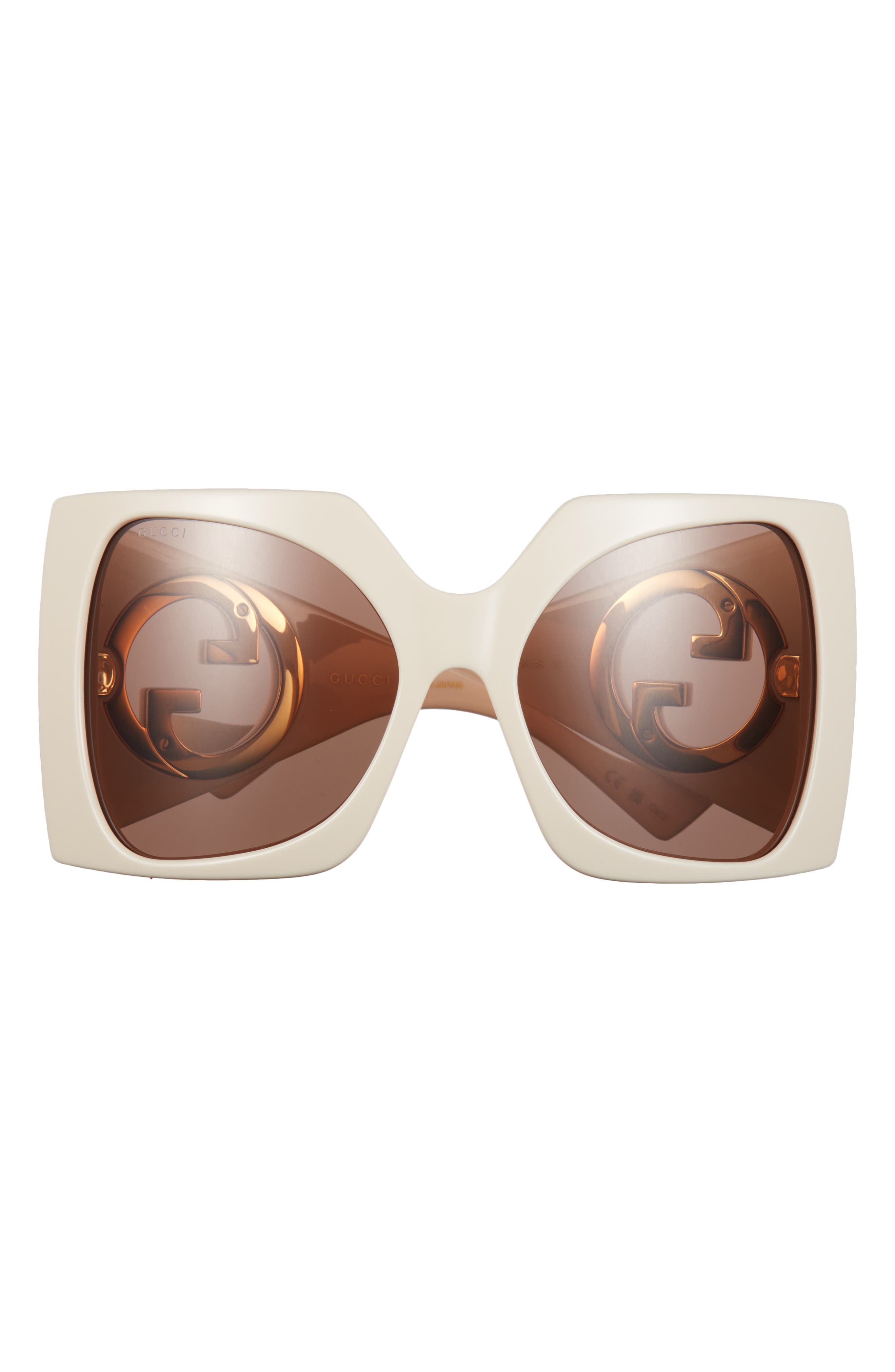 Gucci 64mm Wrap Sunglasses