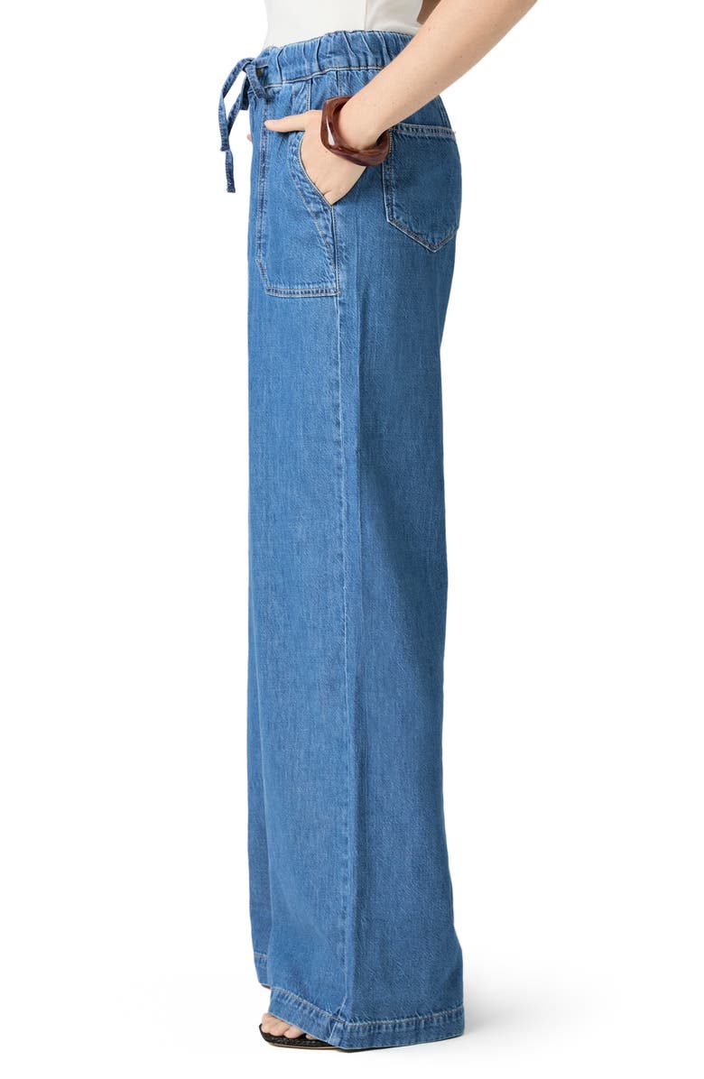 PAIGE Rumi Tie Waist Jeans, Alternate, color, Nimes