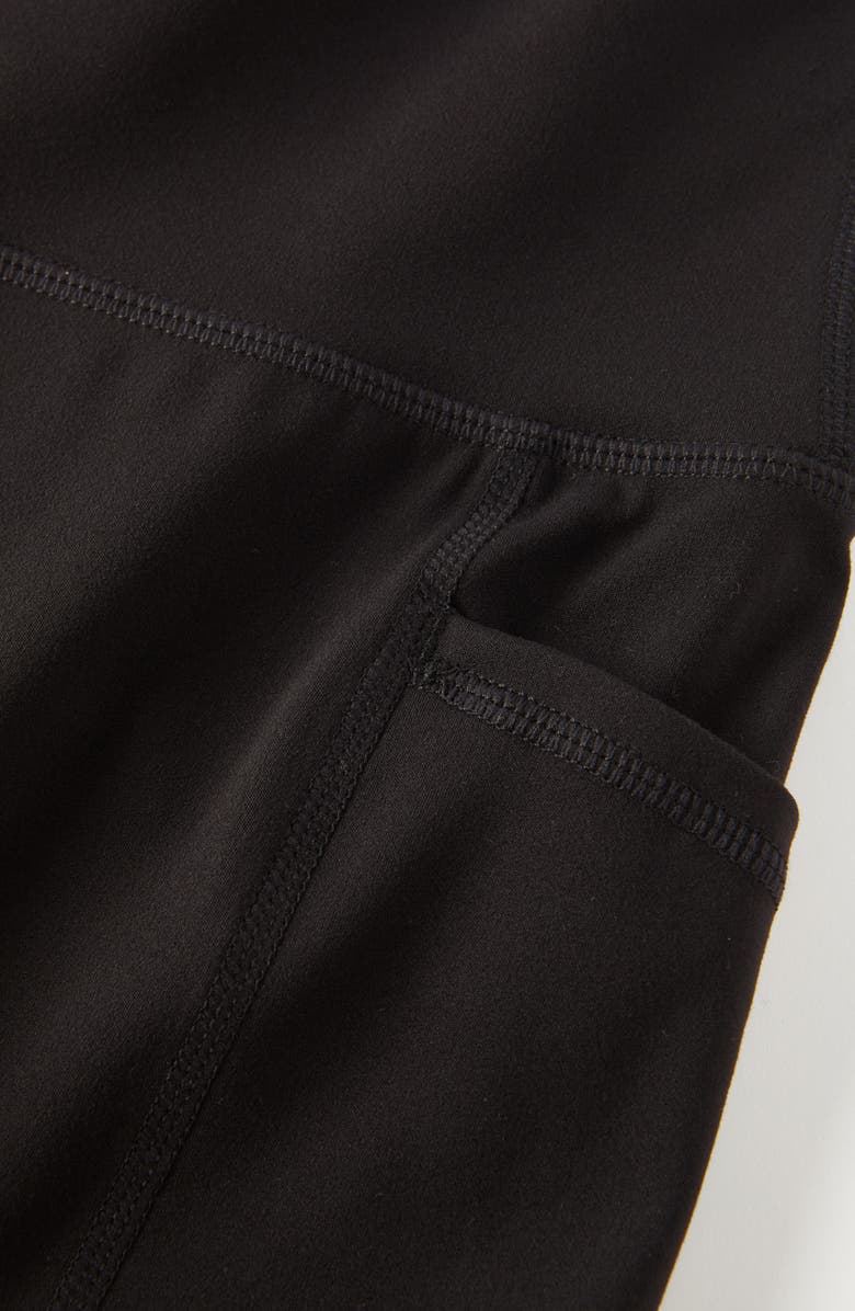 Zella Girl Kids' Live By Cartwheel Shorts, Alternate, color, Black