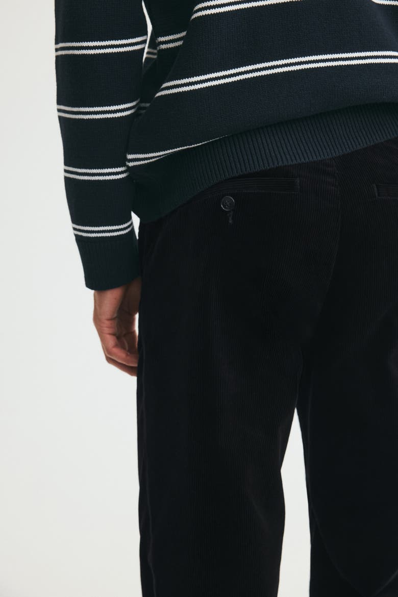 Relaxed-Fit Corduroy Pants, Alternate, color, Black