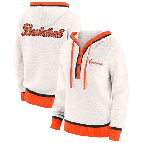 Women's WEAR by Erin Andrews  Cream WNBA Hooded Sweater