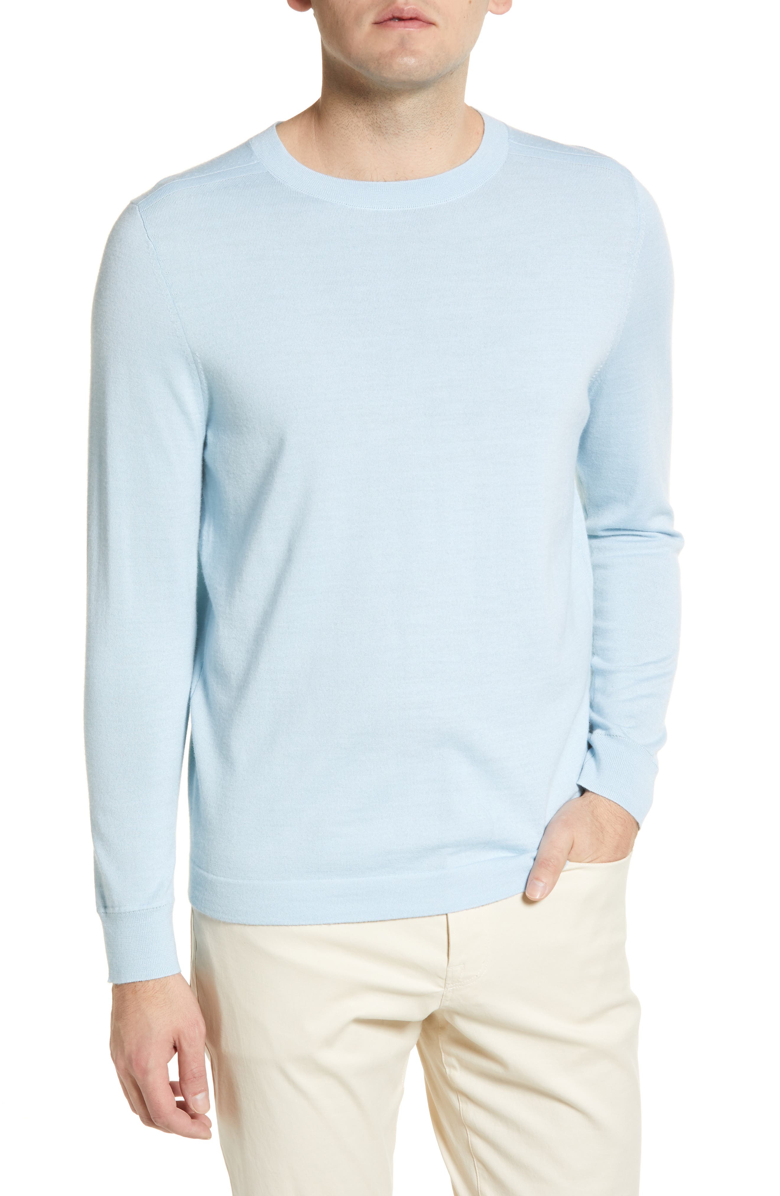 Nordstrom Tech Smart Crewneck Wool Blend Sweater