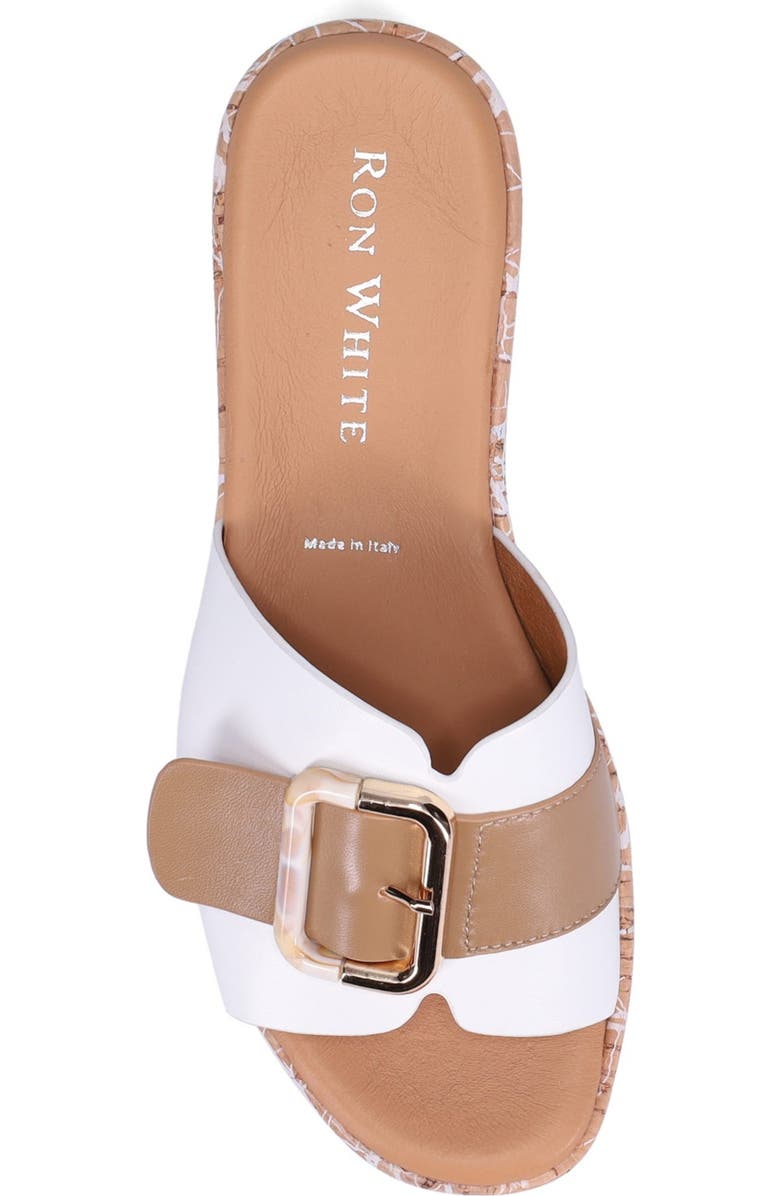 Ron White Taelyn Slide Platform Sandal, Alternate, color, White