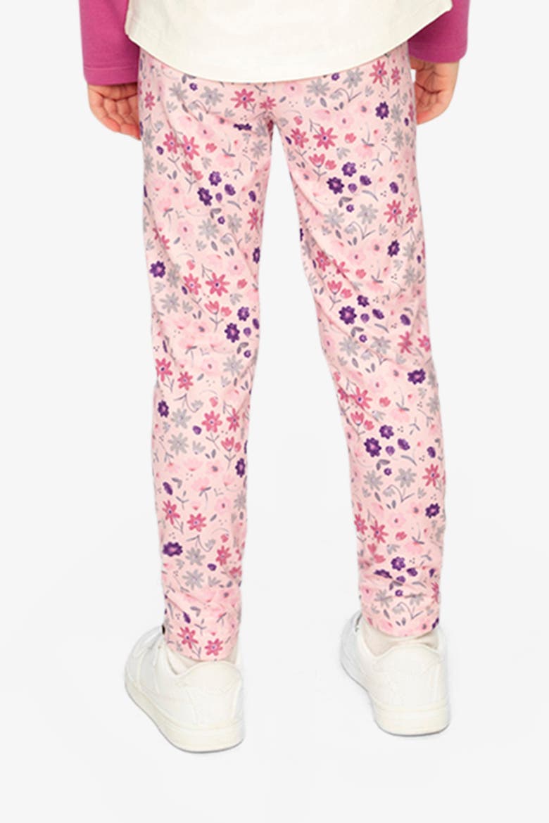 Soft Elastic Waistband Allover Daisies Leggings, Alternate, color, Pink Daisies Print