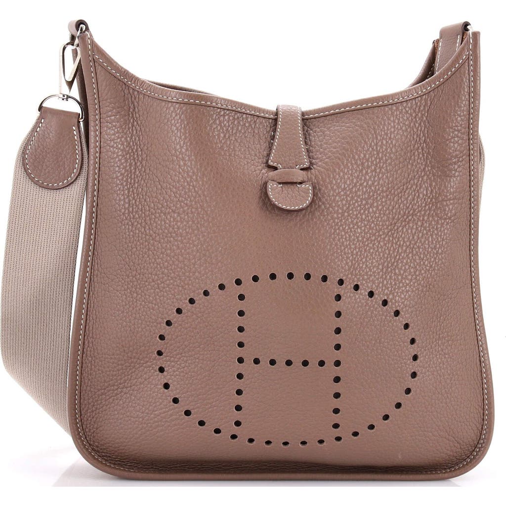 Pre-owned Hermes Hermes Evelyne Bag Gen Ii Clemence Pm In Brown