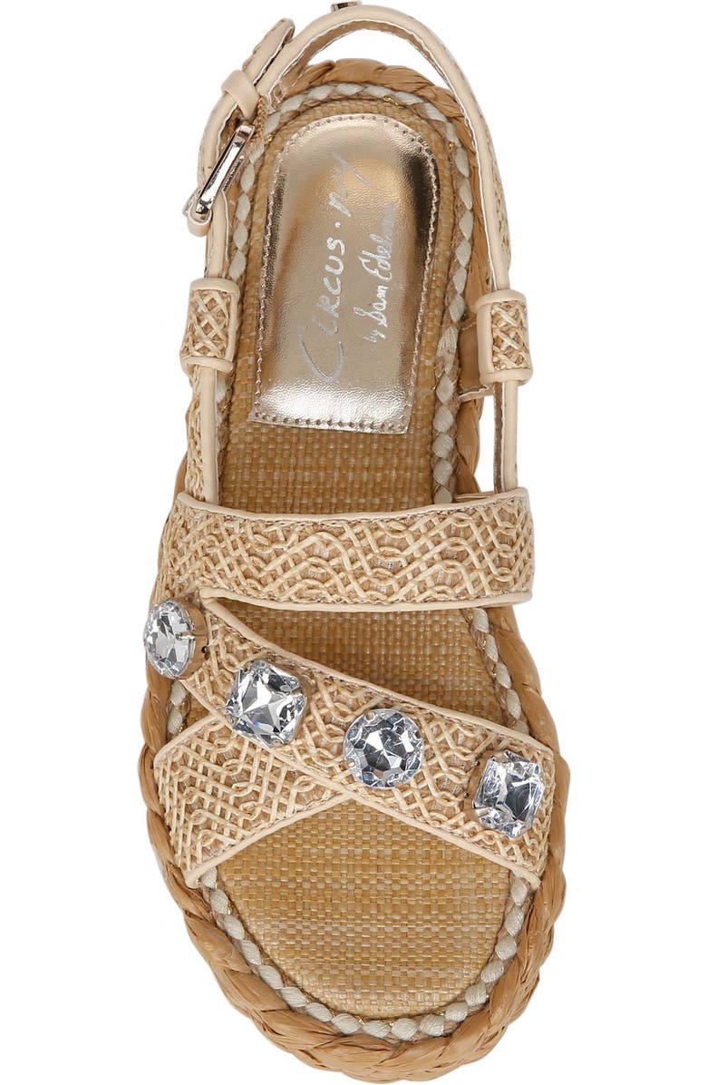 Circus NY by Sam Edelman Wrigley Woven Sandal, Alternate, color, Natural