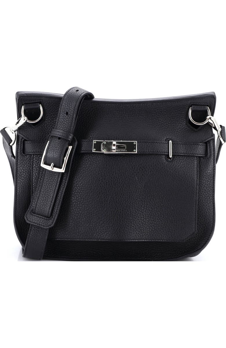 Pre-Owned Hermes Jypsiere Bag Clemence 28, Main, color, Noir