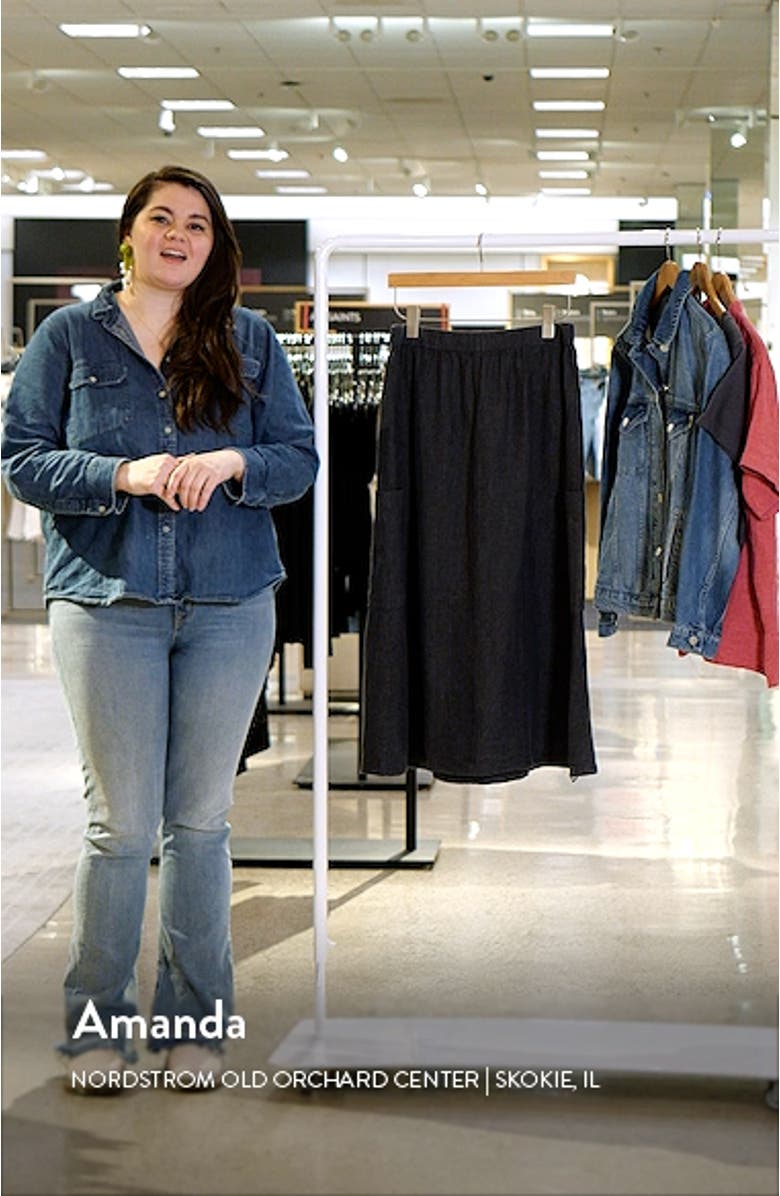 Organic Linen Cargo Skirt, sales video thumbnail