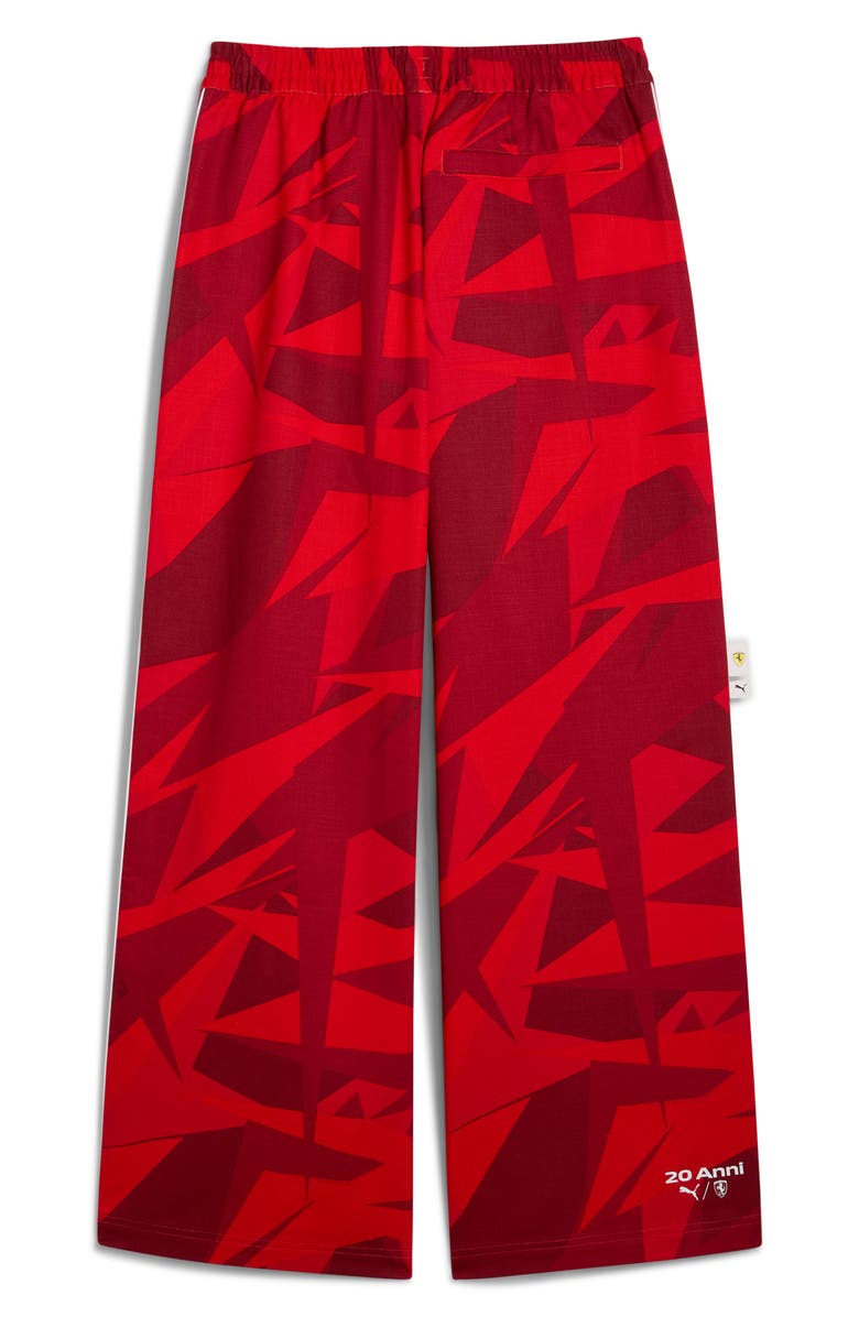 PUMA x Ferrari 20 Years of Red Cotton Twill Pants, Alternate, color, Rosso Corsa