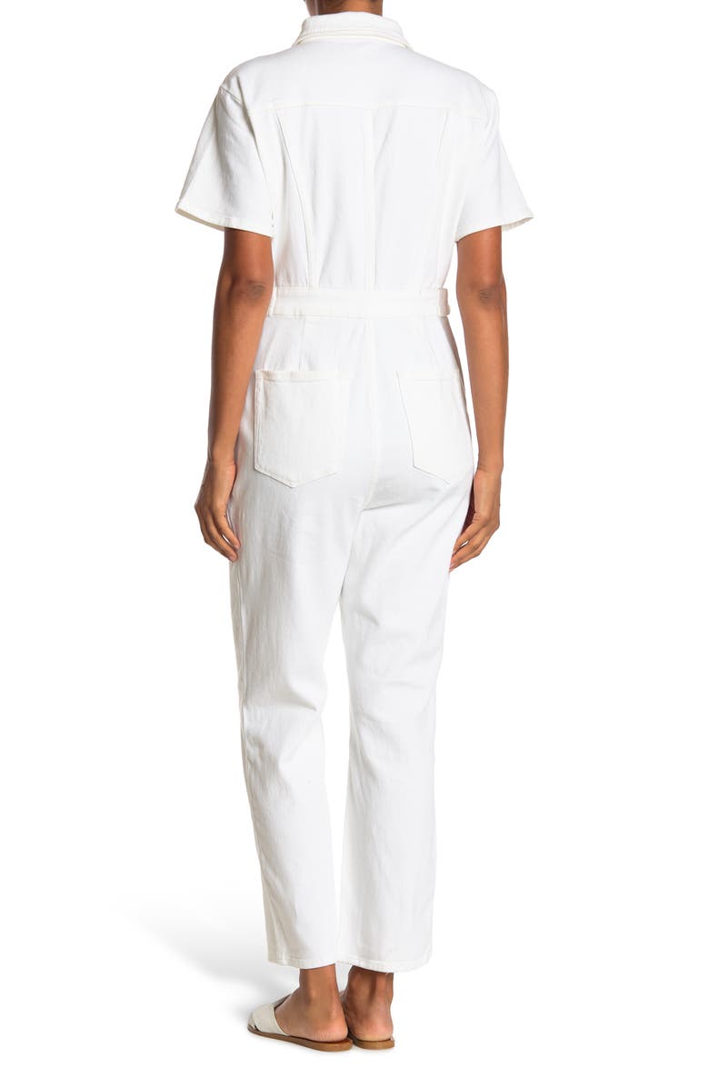 Good American Fit For Success Utility Denim Jumpsuit, Alternate, color, 