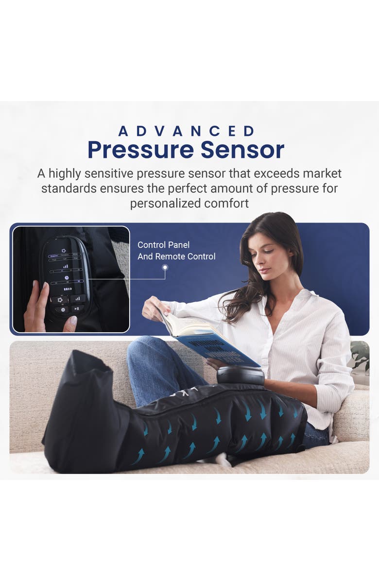 MIKO Aero Compression Massager with Airbag Technology, Alternate, color, Black