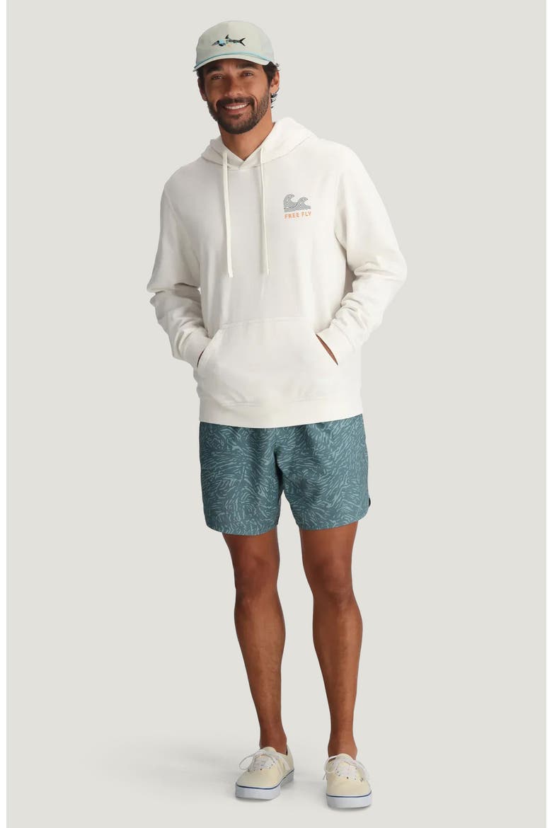 Reverb Water Resistant Hybrid Performance Shorts, Alternate, color, TIDAL FLOW PRINT STORMY SEA