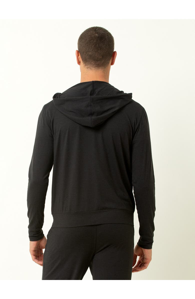 Single Stitch Everyday Full Zip Hoodie, Alternate, color, Heather Black