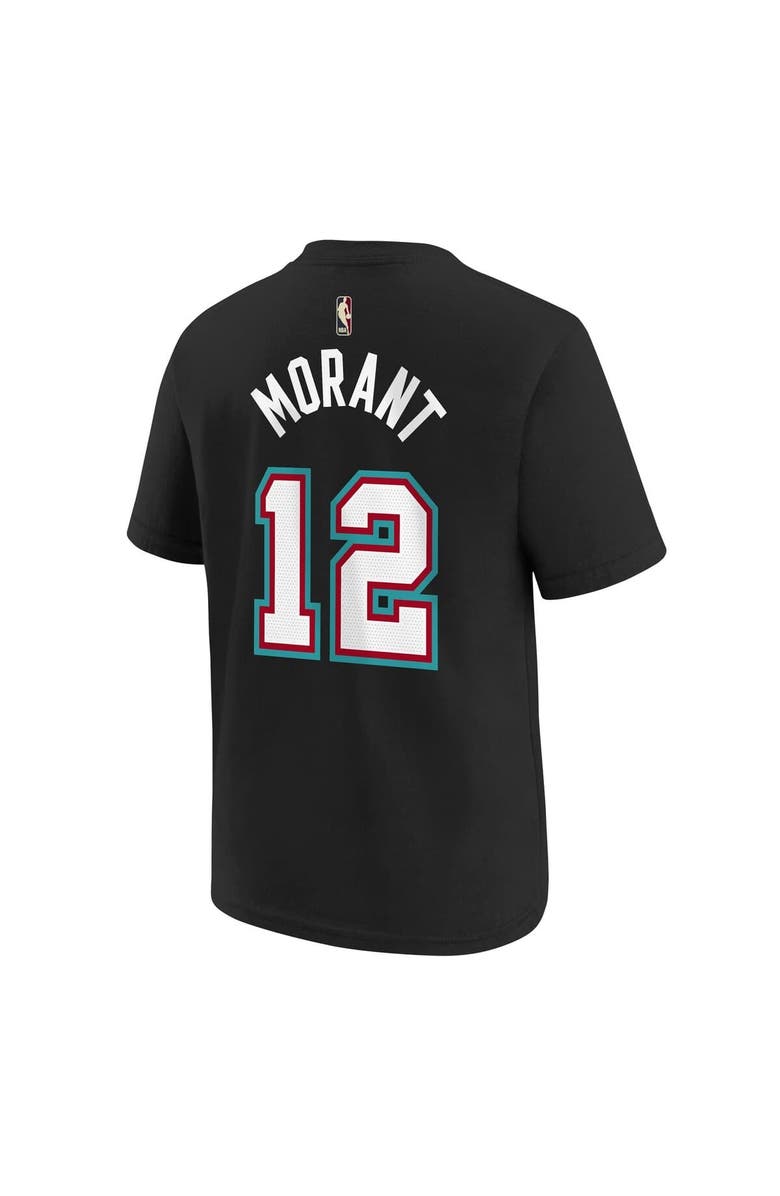 Nike Youth Nike Ja Morant Black Memphis Grizzlies Name & Number T-Shirt - Classic Edition, Alternate, color, Black