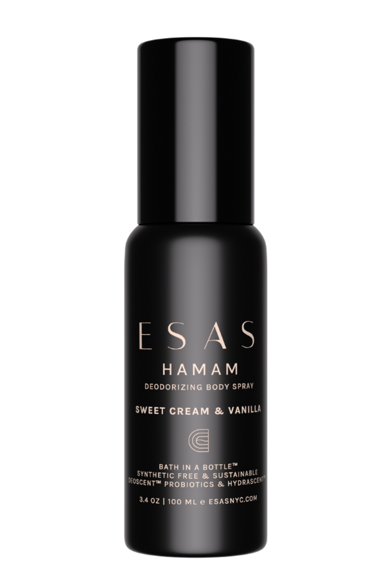 Sweet Cream & Vanilla Organic Hamam Deo Body Spray - Vanilla Cream & Golden Musk, Main, color, 3.4 oz