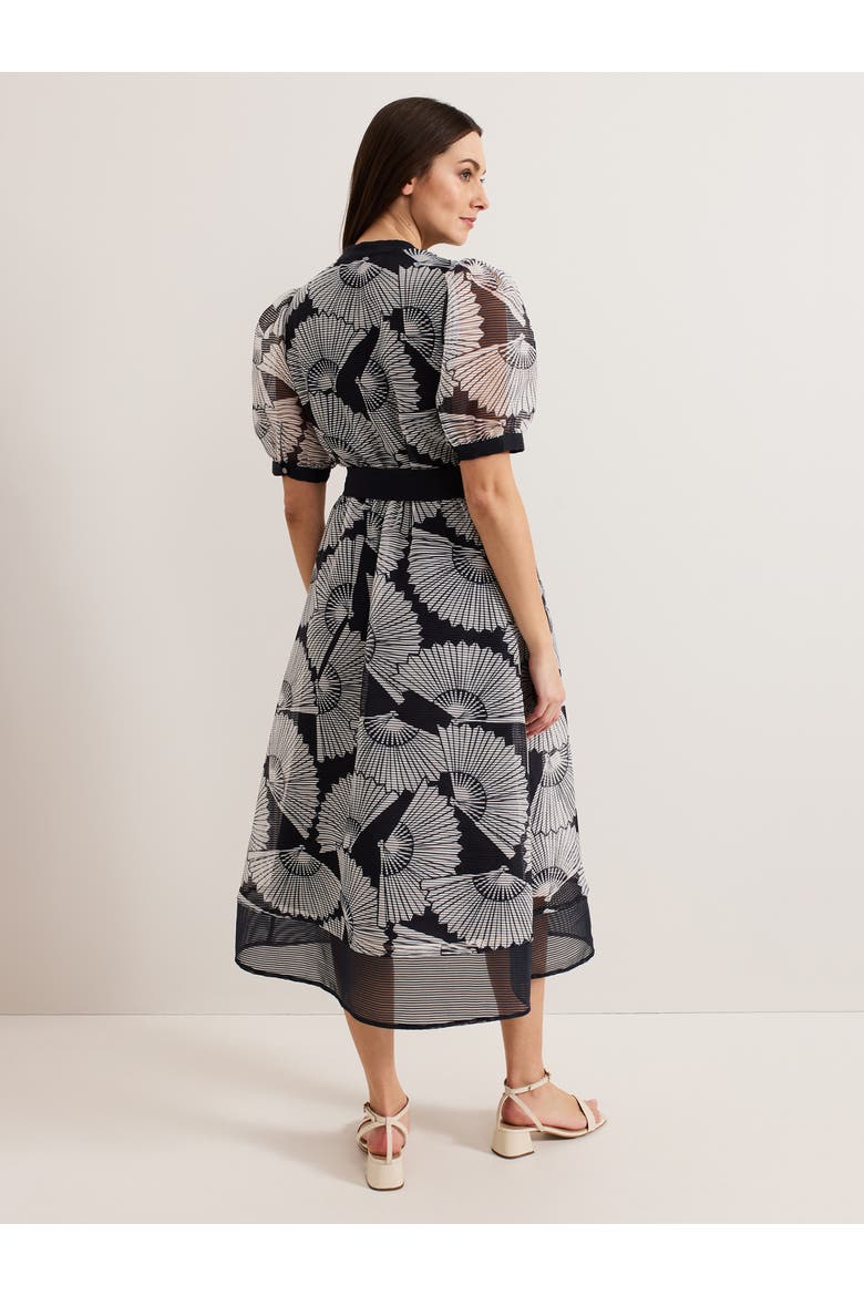 Skylar Midi Dress, Alternate, color, Navy
