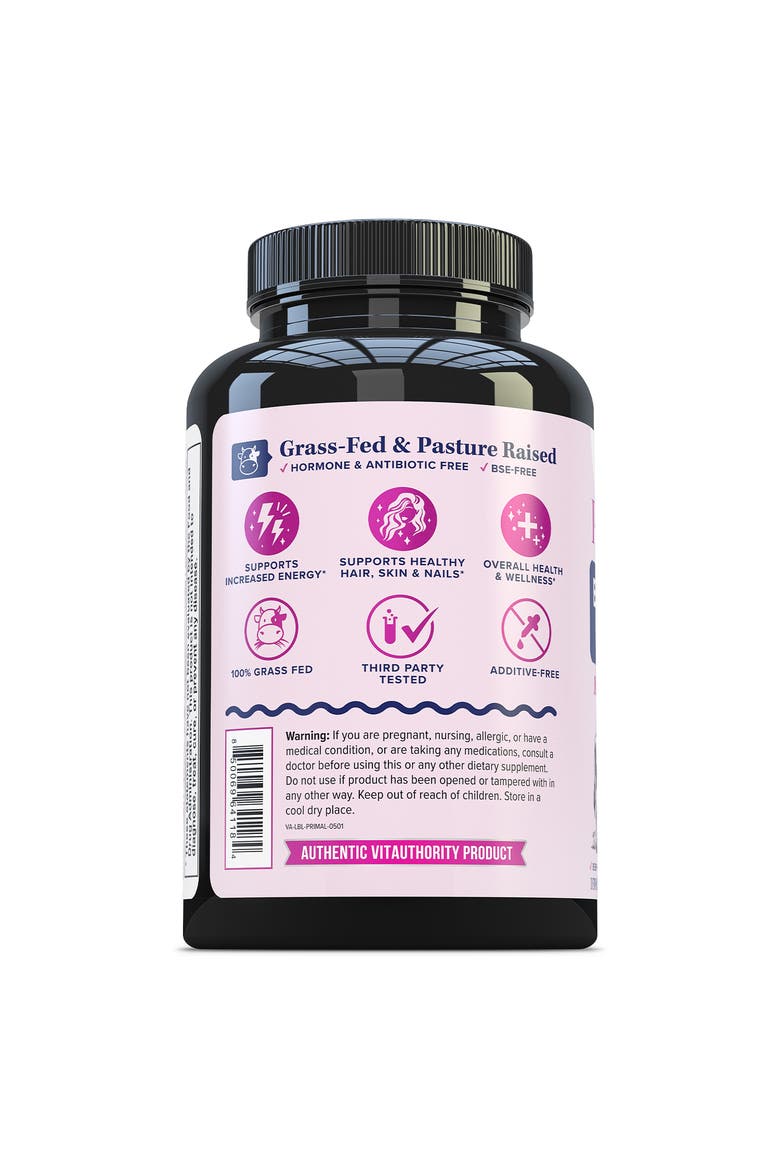 Primal Glow Beef Organ Nutrients 180 Capsules, Alternate, color, No Color