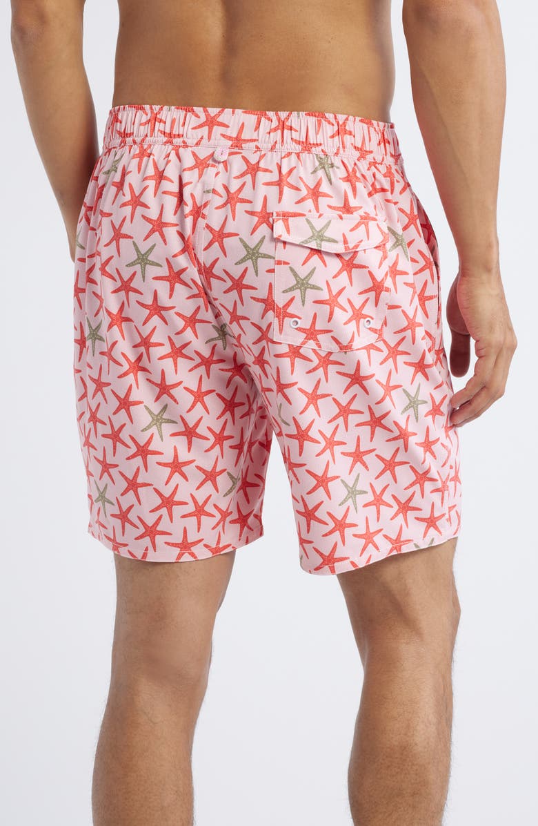 johnnie-O Seastar Swim Trunks, Alternate, color, Porto Pink