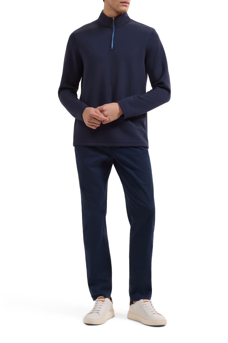 Soft Touch Quarter Zip Knit Top, Alternate, color, NAVY