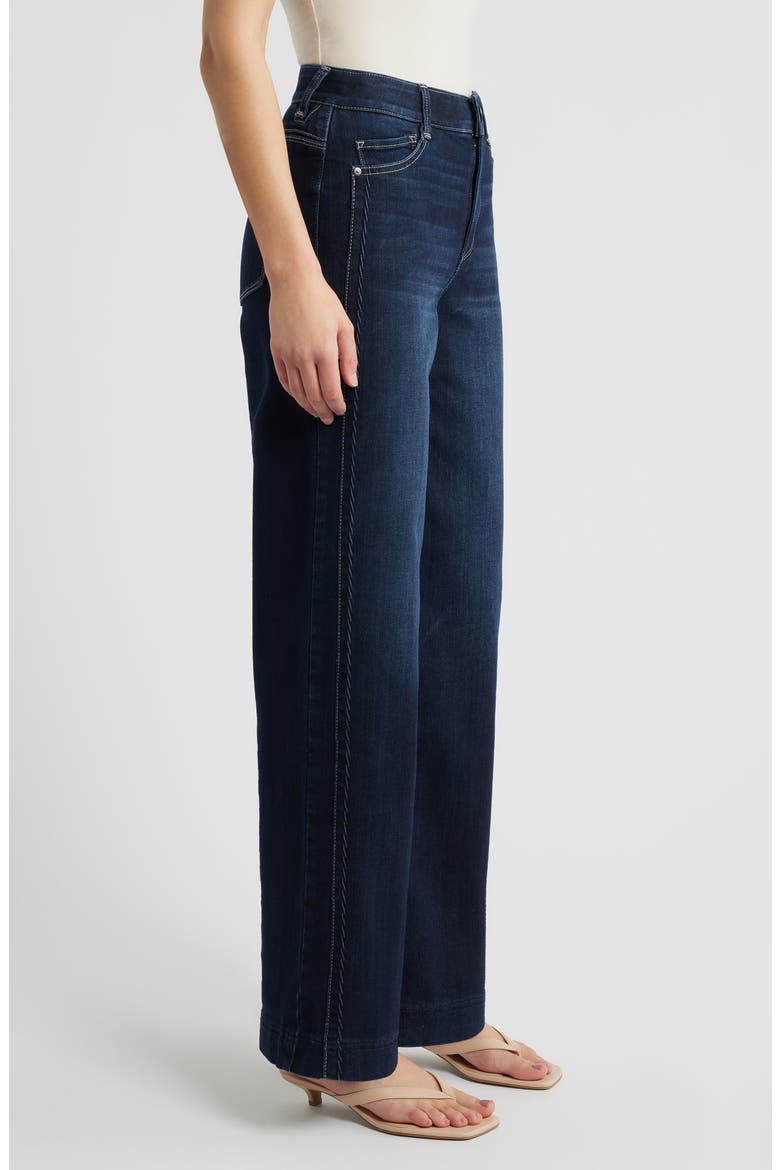 Gracie Skyrise Double Side Seam Wide Leg Jeans, Alternate, color, INDIGO ARTISANAL