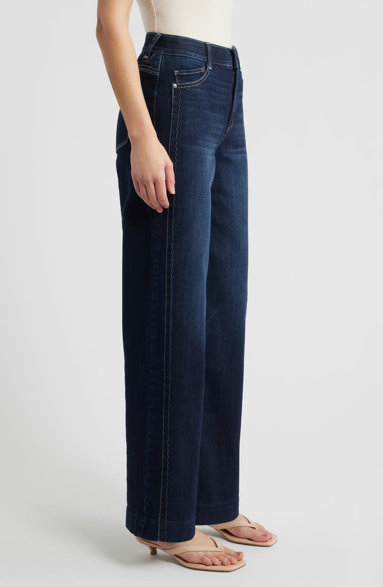 Wit & Wisdom Gracie Skyrise Double Side Seam Wide Leg Jeans, Alternate, color, Indigo Artisanal