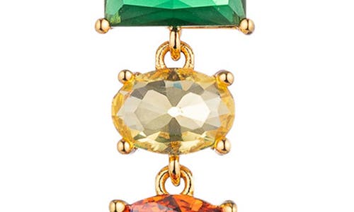 Eye Candy Los Angeles Lisette Multicolor Drop Earrings In Multi