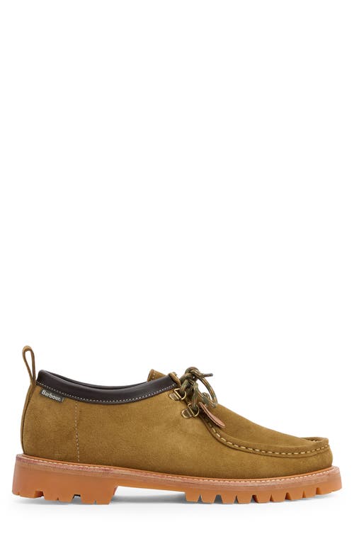 Barbour X Wildbunch Coatham Boat Shoe In Khaki