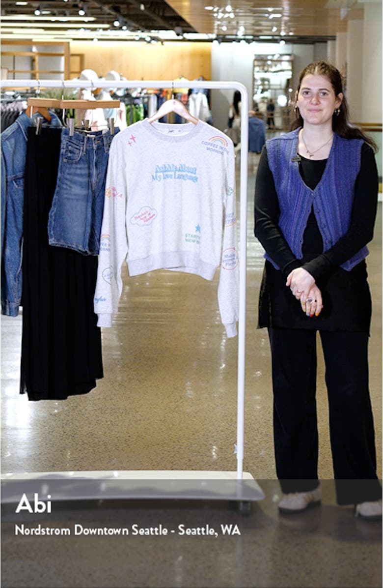 Love Language Graphic Sweatshirt, sales video thumbnail