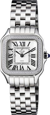 GV2 Women's Milan Diamond Dial Bracelet Watch, 27.5mm