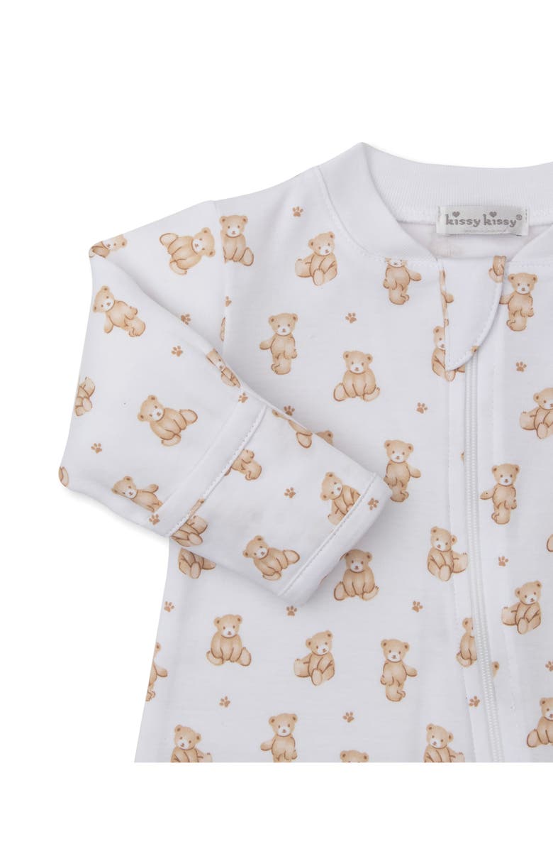 Kissy Kissy Pima Cotton Footie, Alternate, color,