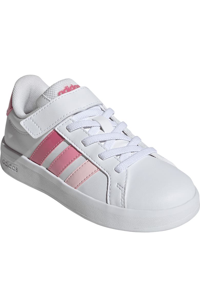 adidas Kids' Grand Court 3-0 Sneaker, Main, color, White/ Pink Fusion/ Bliss Pink