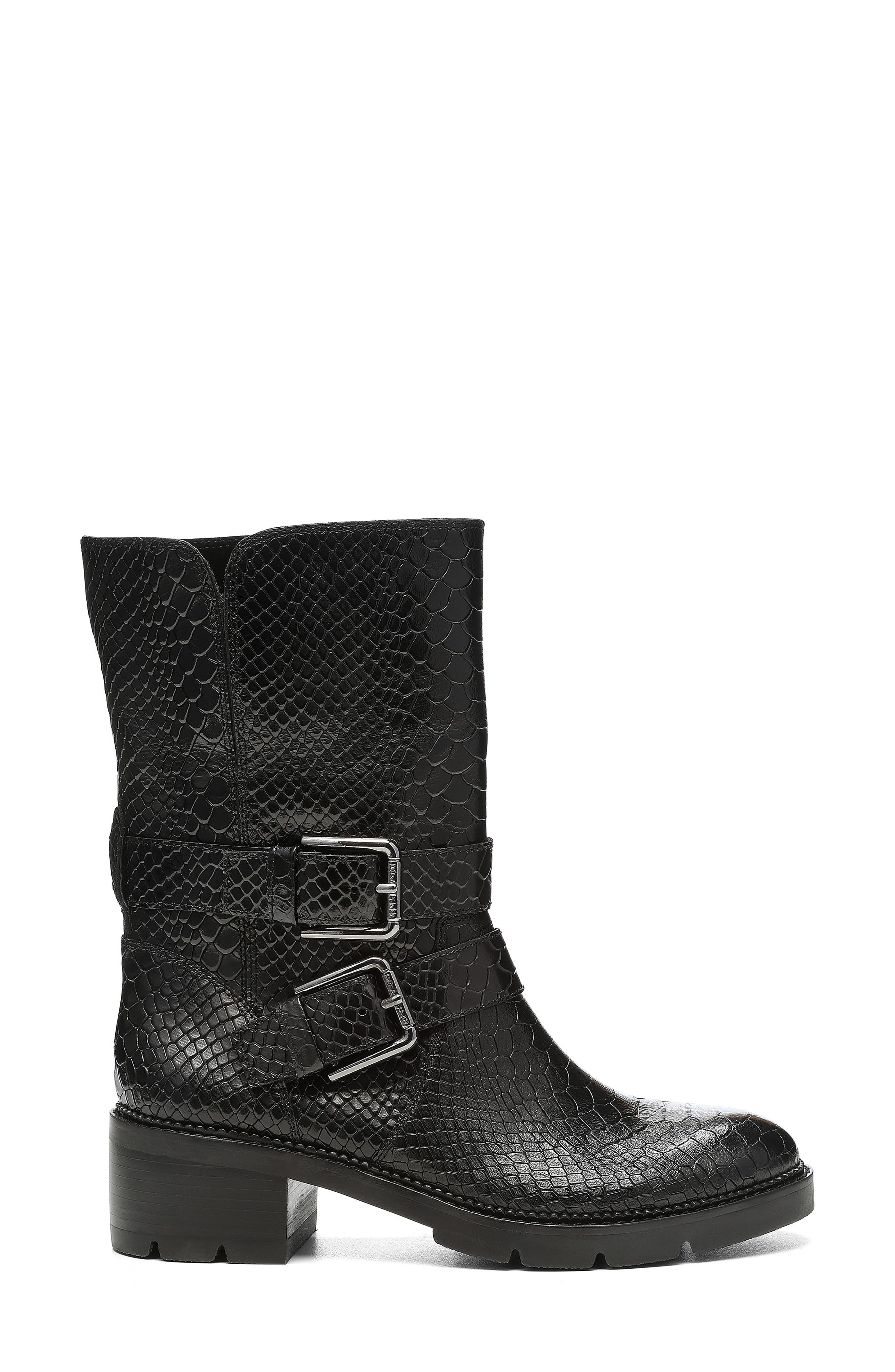 Donald Pliner Saraya Snakeskin Embossed Bootie, Alternate, color, 