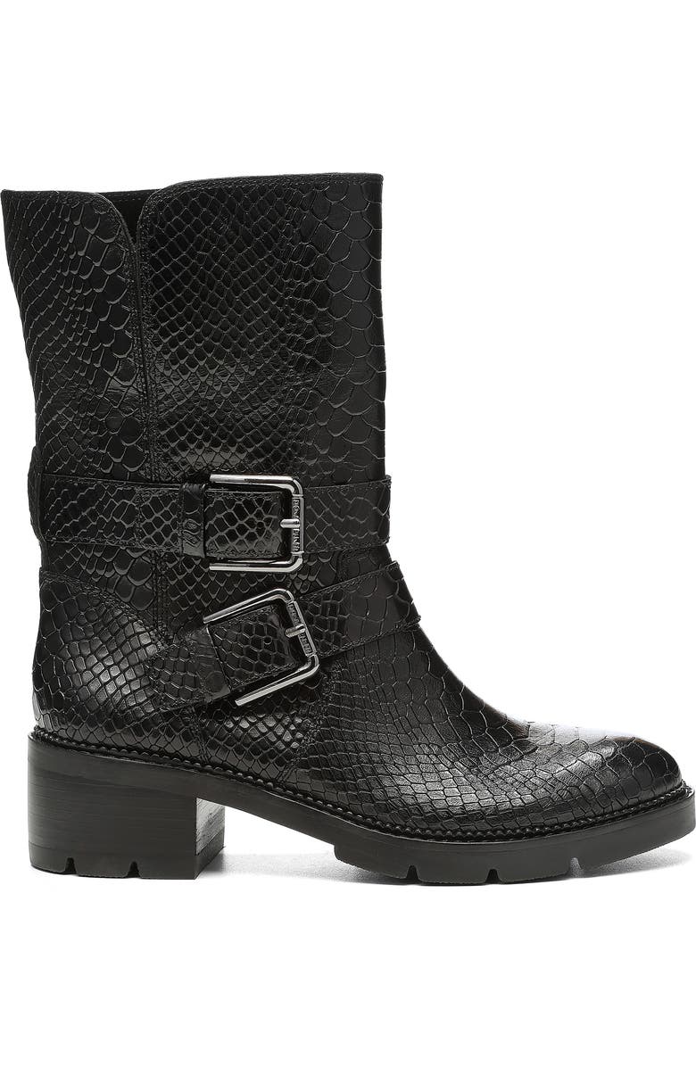 Donald Pliner Saraya Snakeskin Embossed Bootie, Alternate, color,