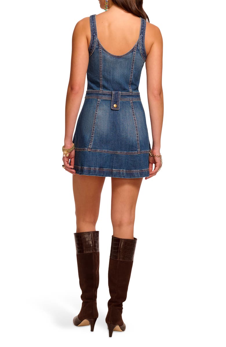 Ramy Brook Karla Sleeveless Denim Minidress, Alternate, color, Medium Wash